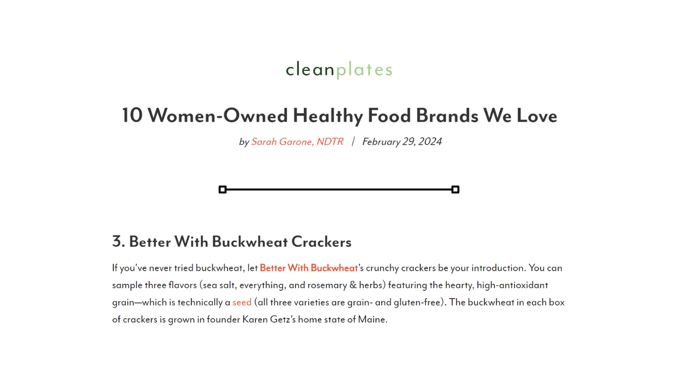 10 Women-Owned Healthy Food Brands We Love