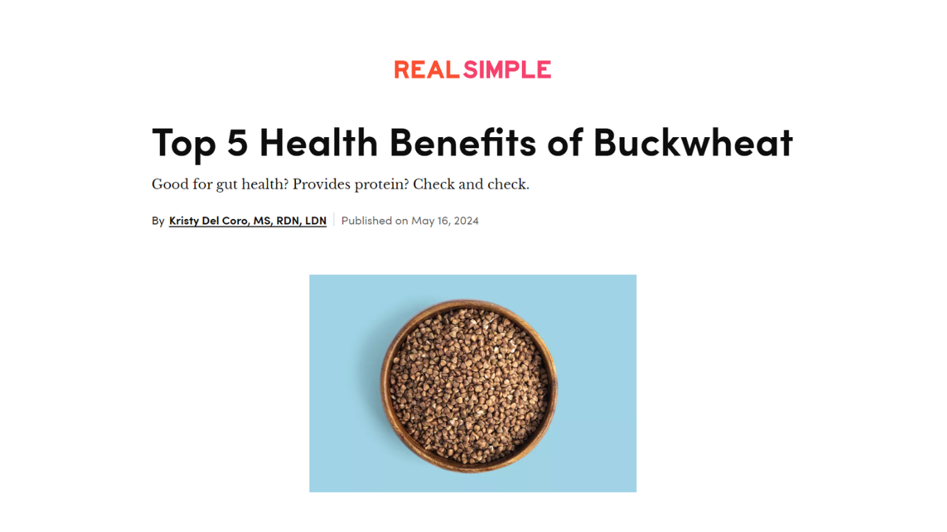 Top 5 Health Benefits of Buckwheat - Real Simple